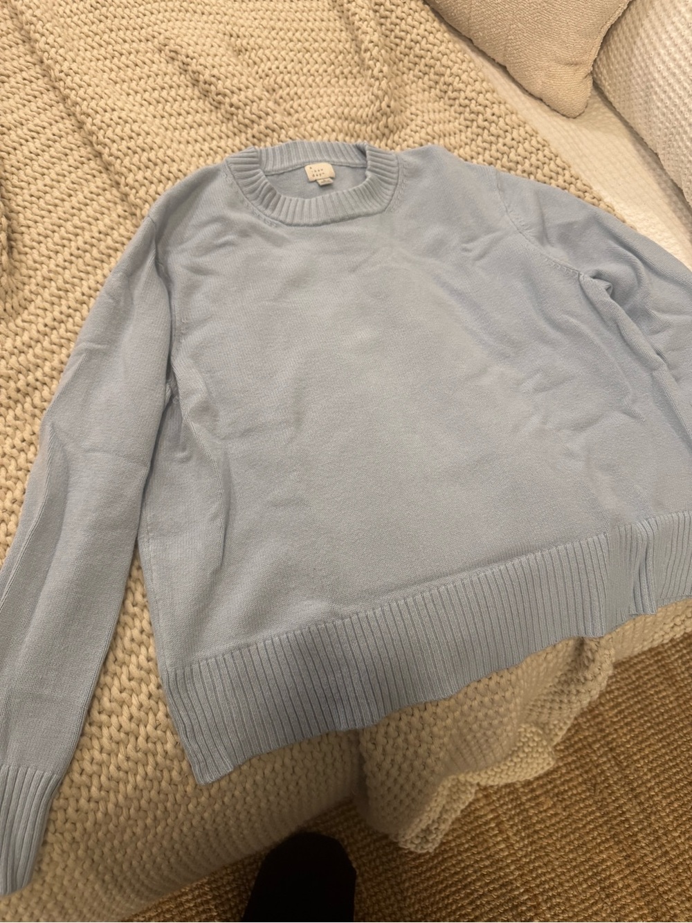a new day Light Blue Crewneck Sweater
